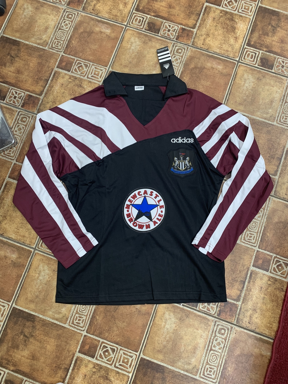 Adidas Newcastle United 1995 Long Sleeve Retro Jersey Size M